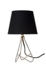 Lampa stołowa Lucide GITTA czarny/srebrny 47500/81/11