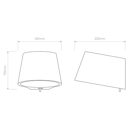 Kinkiet Astro Koza 1155001 Gips