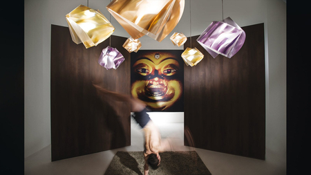 Lampa wisząca Slamp GEMMY - PRISMA/GOLD M GEMSM00PRG01T00000EU złoty