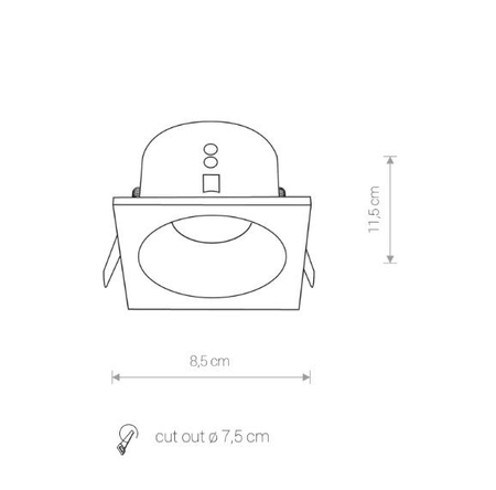 Oprawa podtynkowa Nowodvorski 8368 Delta
