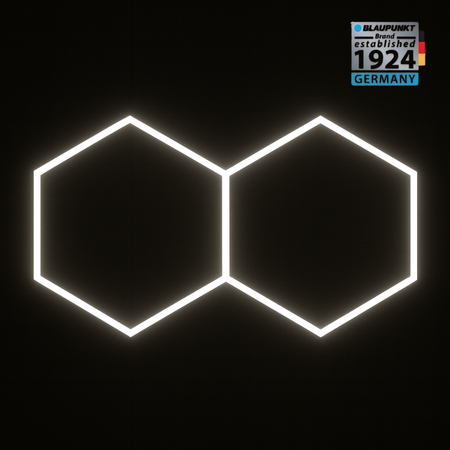 Lampa LED Hexagon Blaupunkt 79W geometryczny panel sufitowy led 4000K CRI90 w kształcie plastra miodu