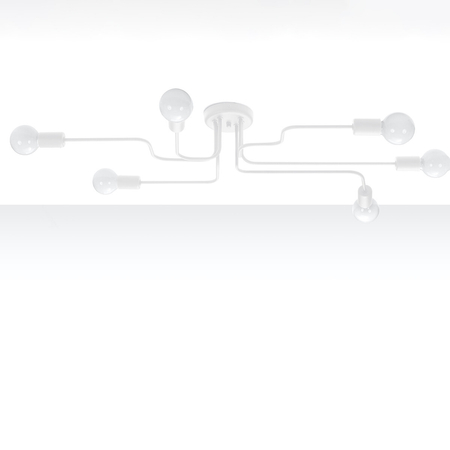 Sollux Lighting Żyrandol VECTOR 6 biały SL.1443