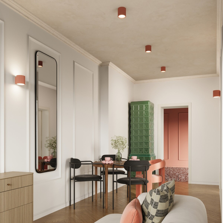 Sollux Lighting Plafon AURA 2 brzoskwiniowy GU10 SL.1825