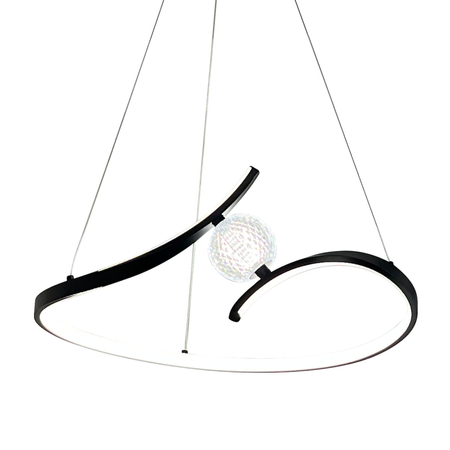 Milagro Lampa wisząca PERLA BLACK 34W LED ML1177 CZARNY