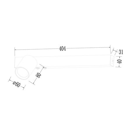 Milagro Kinkiet Magnet 9W+1xGU10 3000/4000K Biały Lewy ML1129 BIAŁY