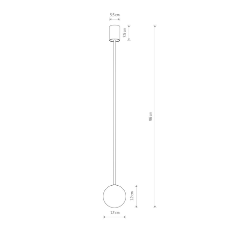 Lampa wisząca KIER M Nowodvorski 10307 czarny
