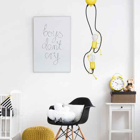 Lampa wisząca BOBI 2 YELLOW Emibig 536/2 żółty