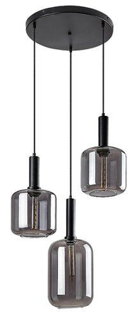 Lampa wisząca Rabalux Lissandra 72103 czarny matowy