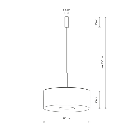 Lampa wisząca Nowodvorski AMARELA 11660 Czarny melanż