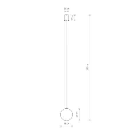 Lampa wisząca KIER L Nowodvorski 10308 złoty