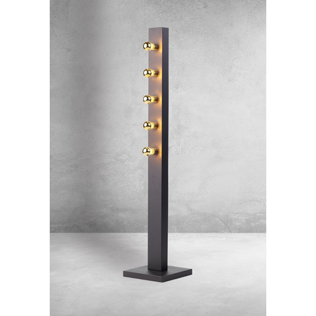 Milagro Lampa Stojąca PHOENIX 5xE14 MZ5021 CZARNY / ZŁOTY