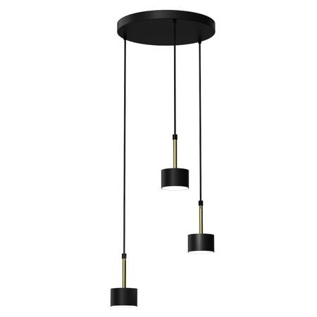 Milagro Lampa wisząca ARENA BLACK/GOLD 3xGX53 MLP7762 CZARNY / ZŁOTY