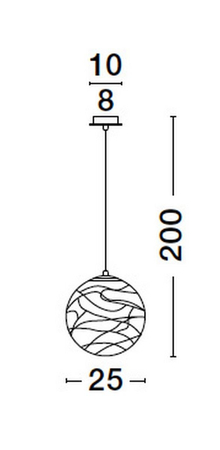 Lampa wisząca Luces Exclusivas CABRAL złoty LE42905