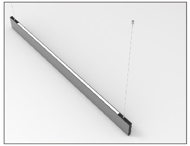 Lampa liniowa LED Abigali Rectangle System double side prostokąt CW