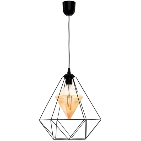 Milagro Lampa wisząca ALAMBRE BLACK 1xE27 4W żarówka w zestawie MLP4130 CZARNY
