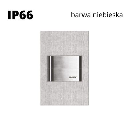 Oprawa schodowa led Skoff Duo Tango Short Szlif Niebieska IP66