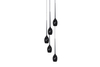 Lampa wisząca IZZA 5 BLACK Azzardo AZ0312 czarny