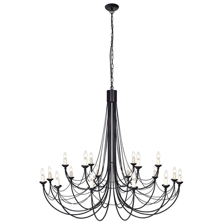 Żyrandol Elstead Lighting Carisbrooke czarny CB18-BLACK