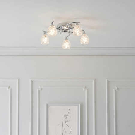 Lampa sufitowa Endon Lighting Boyer BOYER-5CH chrom