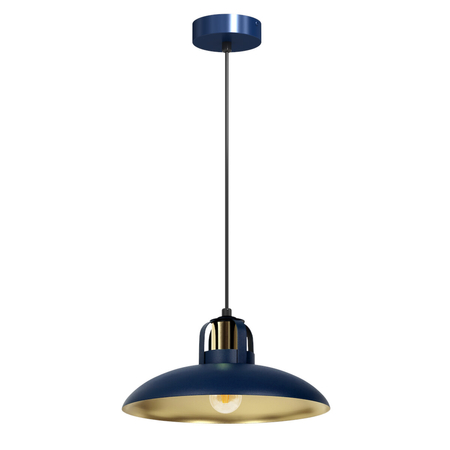 Milagro Lampa wisząca FELIX NAVY BLUE/GOLD 1xE27 MLP7714 GRANATOWY / ZŁOTY