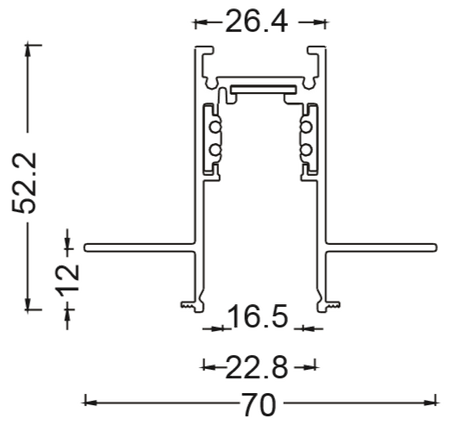 Szyna magnetyczna Abigali LWQ-1M-TRIM Magneto