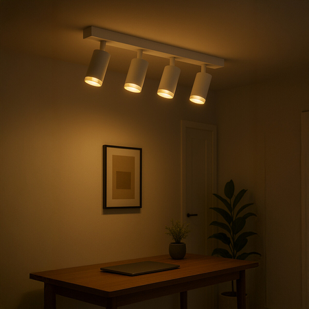 Milagro Oprawa Mica Spot Biały + Chrom 4xGU10 ML2101 BIAŁY