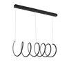 Lampa wisząca Ledowe Okręgi No.8 3k czarna