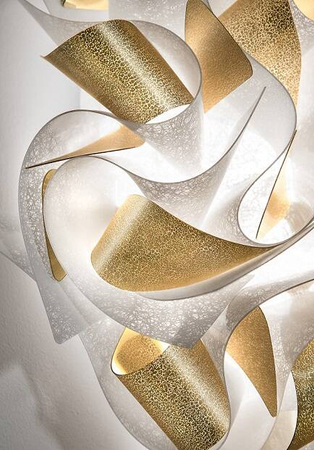 Lampa wisząca Slamp VELI AUREA - WHITE/GOLD - RED WIRE L VELSL00WHG01R00000EU biały/złoty