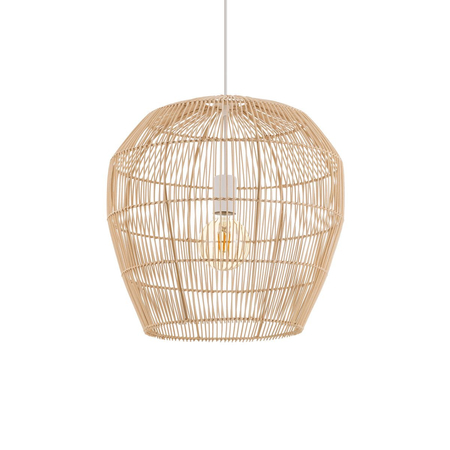 Lampa wisząca Nowodvorski HAITI S 11163 Naturalne drewno Biały