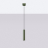 Sollux Lighting Lampa wisząca LAGOS 1 zielona oliwka SL.1484