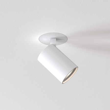 Spot Astro Ascoli Flush Fire-Rated 1286095 Biały z Teksturą