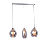 Lampa wisząca Azzardo AZ2149 Amber Milano 3 chrome