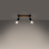Sollux Lighting Plafon ZUCA 2 czarny SL.1296