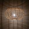 Lampa wisząca Nowodvorski RATTAN L 11155 Naturalne drewno Biały