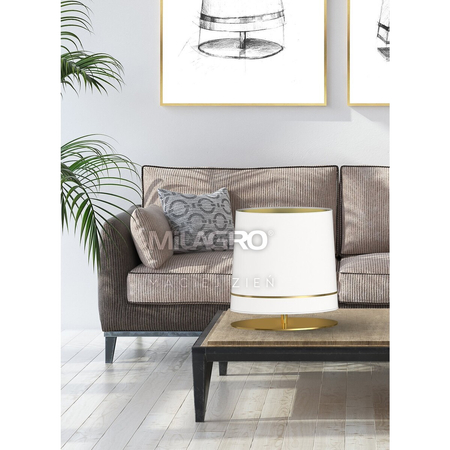 Milagro Lampa Stojąca BOOTES 1xE27 MZ5029 Biel / Złoto