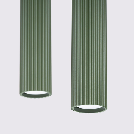 Sollux Lighting Lampa wisząca KARBON 2 zielona oliwka SL.1612