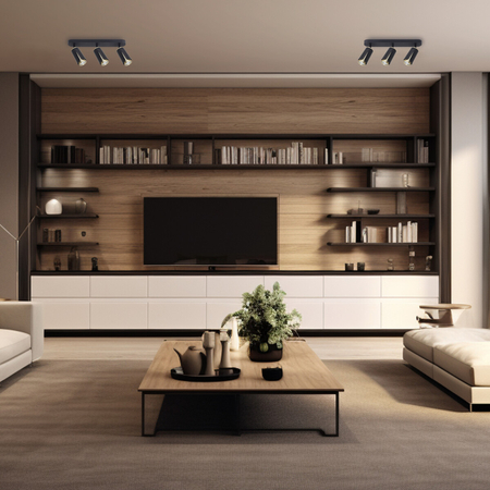 Milagro FLOWER BLACK GOLD SPOT 3xGU10 ML0266 CZARNY + ZŁOTY