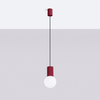 Sollux Lighting Lampa wisząca HALO 1 burgund SL.1749