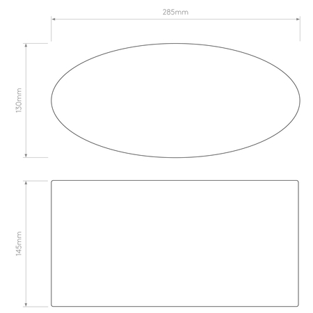 Klosz/Abażur Astro Oval 285 5014004 Piaskowa (Szarobeżowa) Tkanina