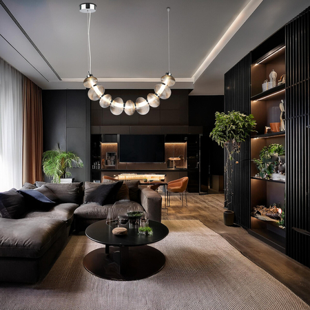 Milagro Lampa wisząca BOLLA SMOKED 36W LED ML1429 CHROM