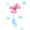 Milagro Lampka dziecięca BALLOONS 0,6W LED ML142 MULTIKOLOR
