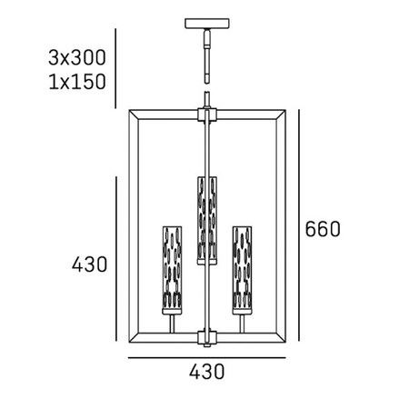 Cosmo Light Lampa wisząca OXFORD P04052NI