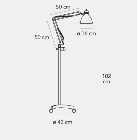 Lampa podłogowa Fontana Arte F810530200NENE Naska