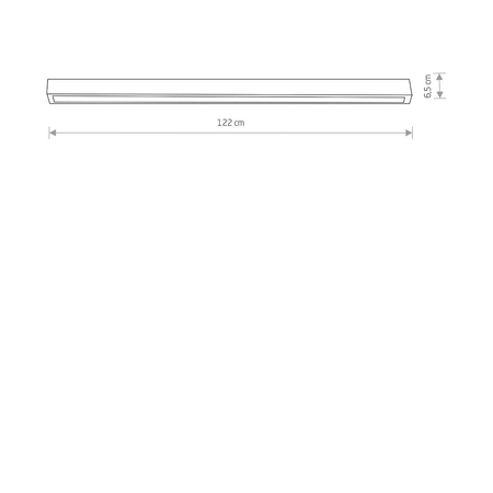 Lampa sufitowa STRAIGHT CEILING LED L Nowodvorski 7551 grafitowy