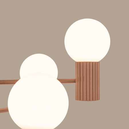 Sollux Lighting Żyrandol HALO 6 mocca SL.1834