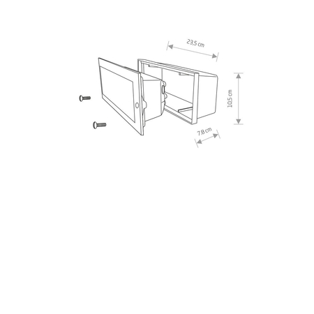 Lampa zewnętrzna wpuszczana INA Nowodvorski 4907 grafitowy