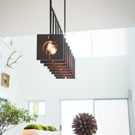 Żyrandol Ludlow - 8 źródeł światła - Szczotkowany grafit Quintiesse QN-LUDLOW8-GR