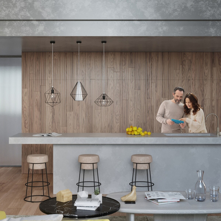 Sollux Lighting Lampa wisząca DEMI czarna SL.0298