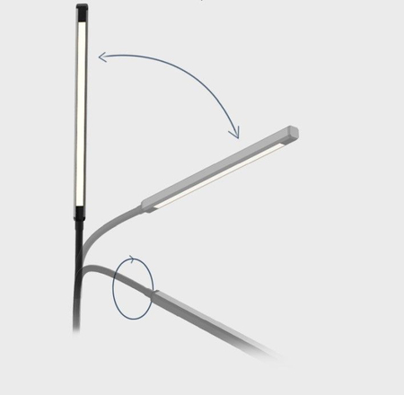 Lampa podłogowa LED Abigali Hose z pilotem