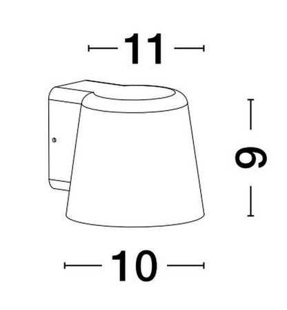 Kinkiet zewnętrzny Luces Exclusivas ACOZAC - czarny LE73525